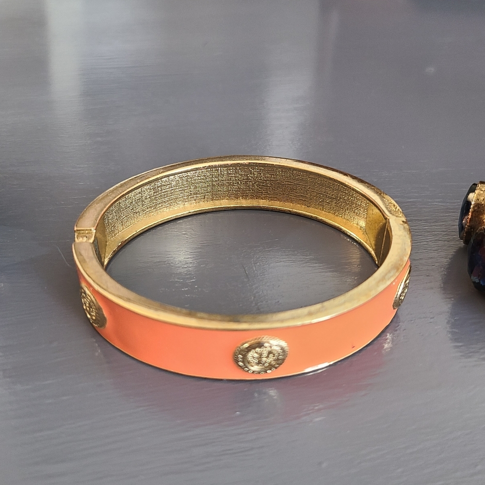Peach and gold bracelet